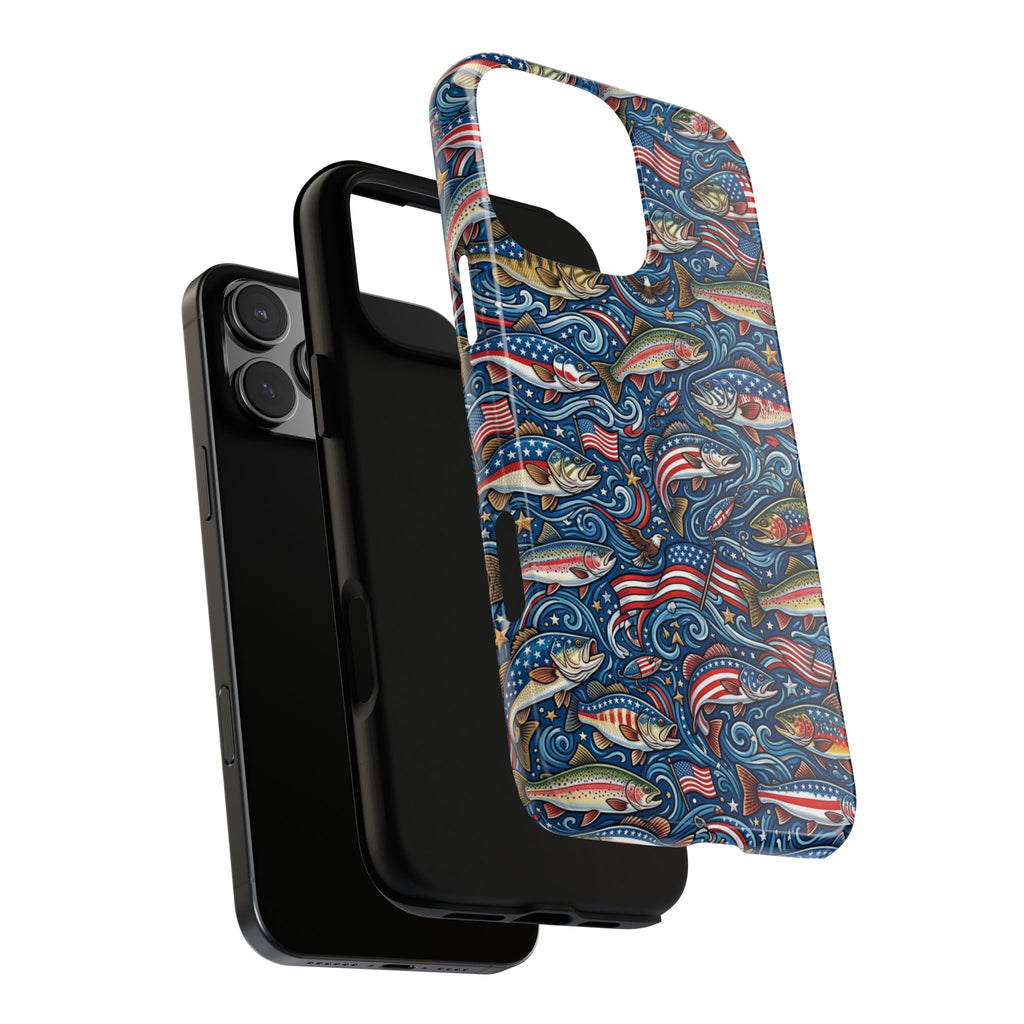 Patriotic Fishing Waters Phone Case Printify