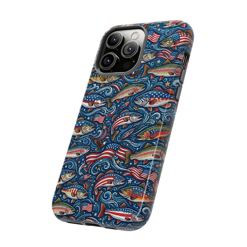 Patriotic Fishing Waters Phone Case Printify