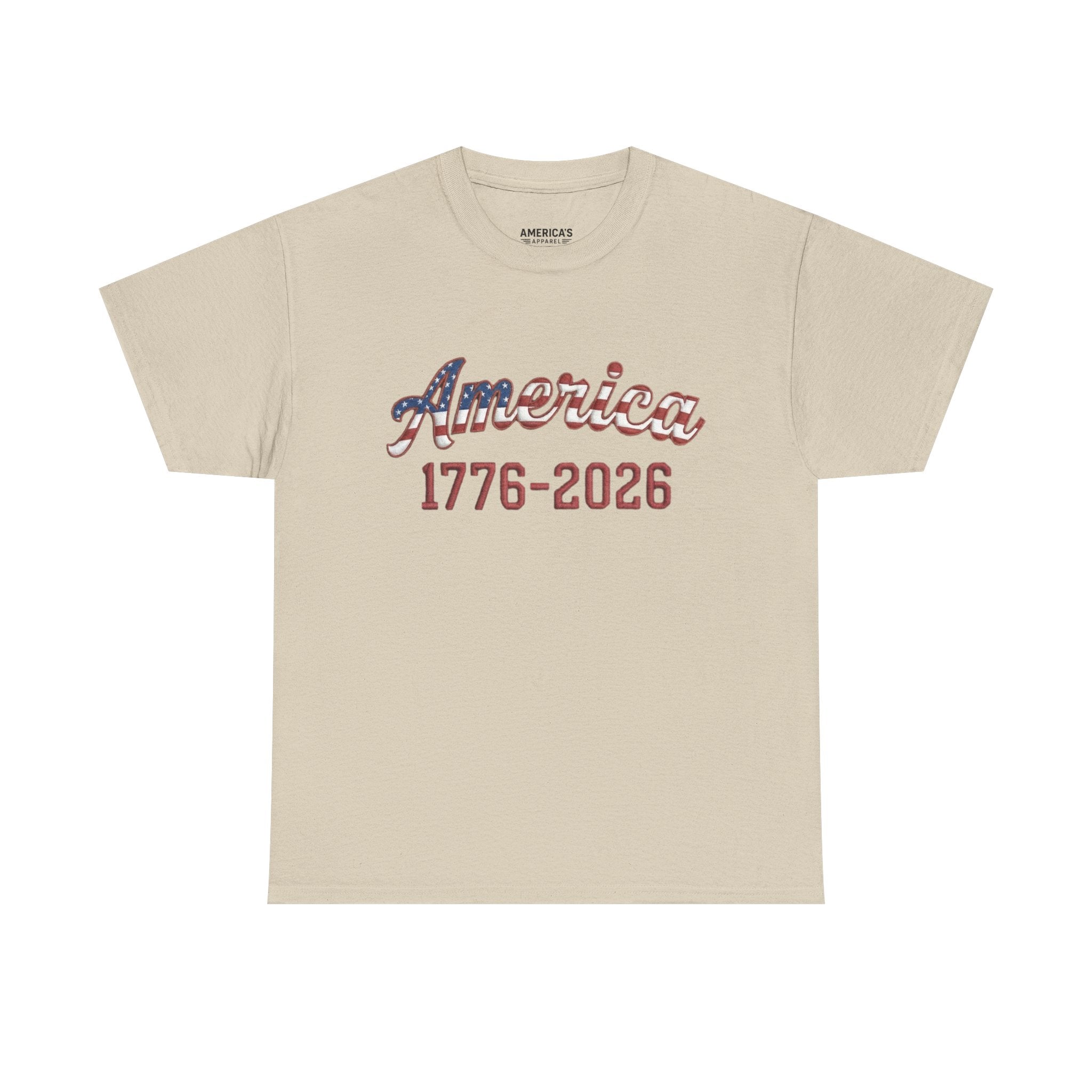 "America 1776–2026" Patriotic Unisex Cotton T-Shirt Printify