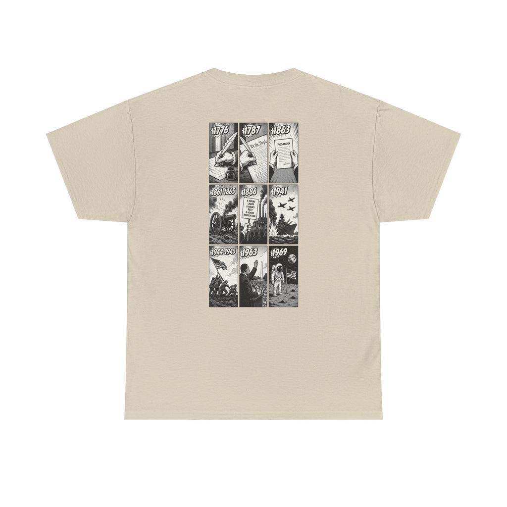 America Comic Book History T-Shirt