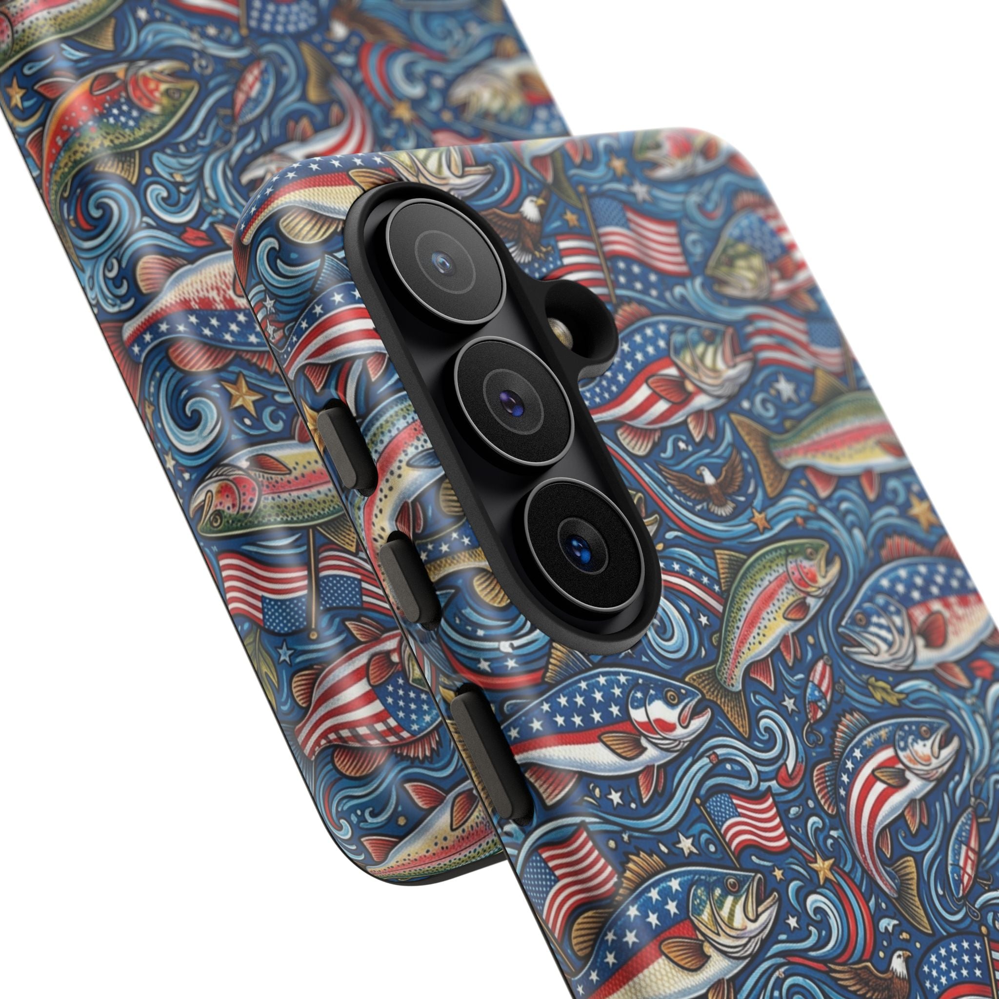 Patriotic Fishing Waters Phone Case Printify