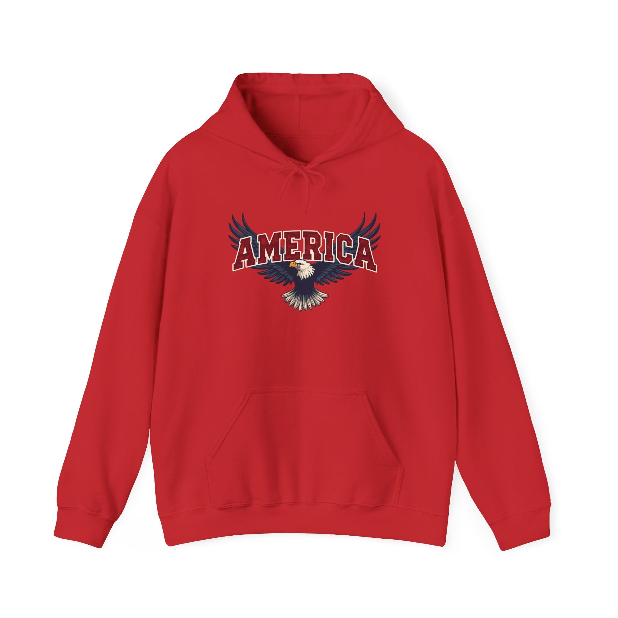 America Eagle Hoodie — Patriotic Bald Eagle Sweatshirt Printify