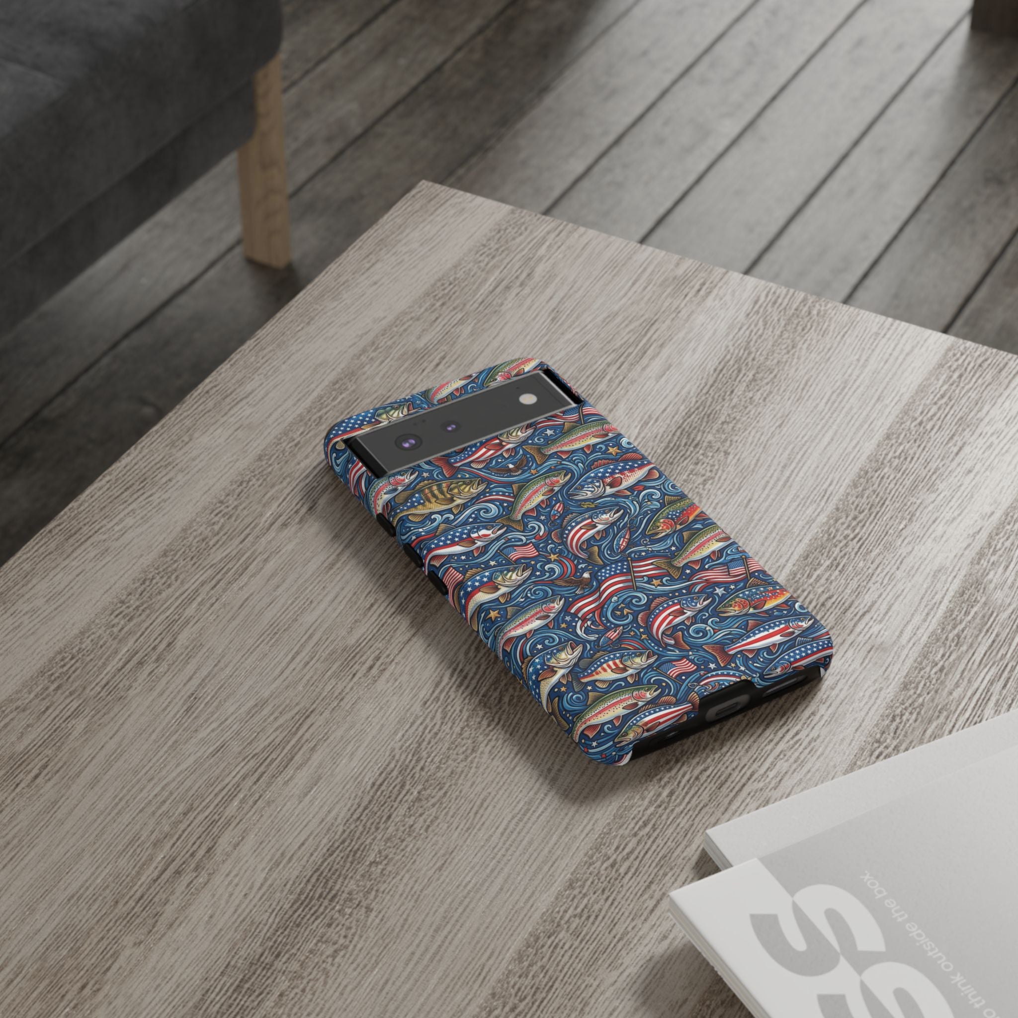 Patriotic Fishing Waters Phone Case Printify