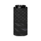 All-Black American Flag Can Cooler — Patriotic Koozie