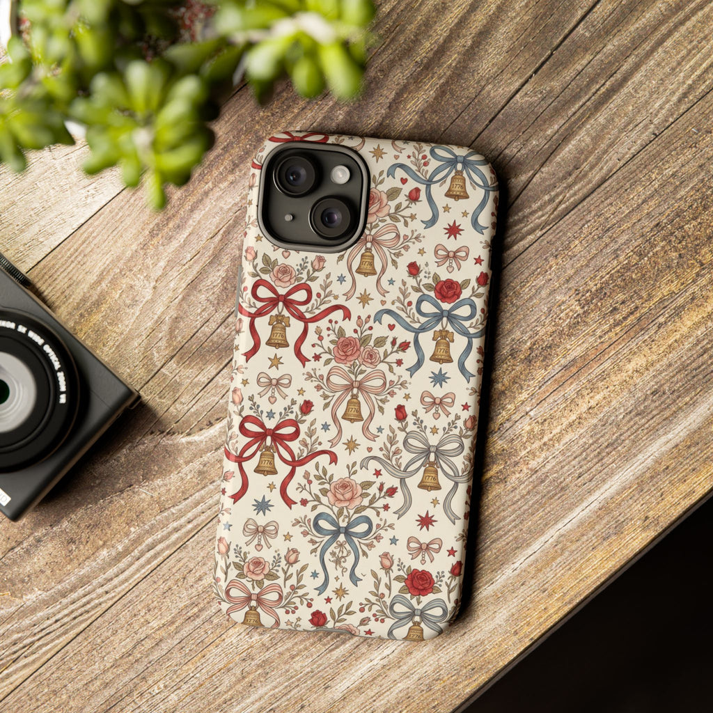 1776 Coquette Liberty Bells Phone Case Printify
