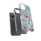 Americana Coquette Cherry Bow Phone Case Printify