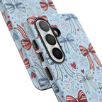 Patriotic Coquette Bows & Fireworks Phone Case Printify