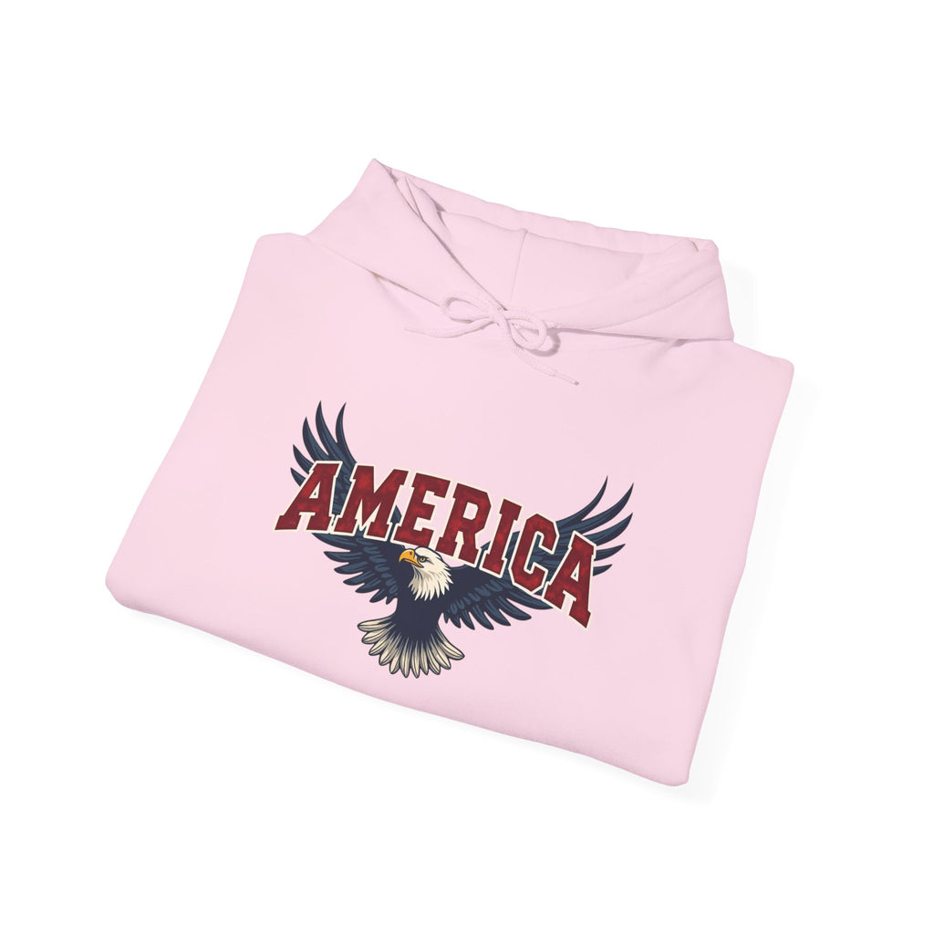 America Eagle Hoodie — Patriotic Bald Eagle Sweatshirt Printify