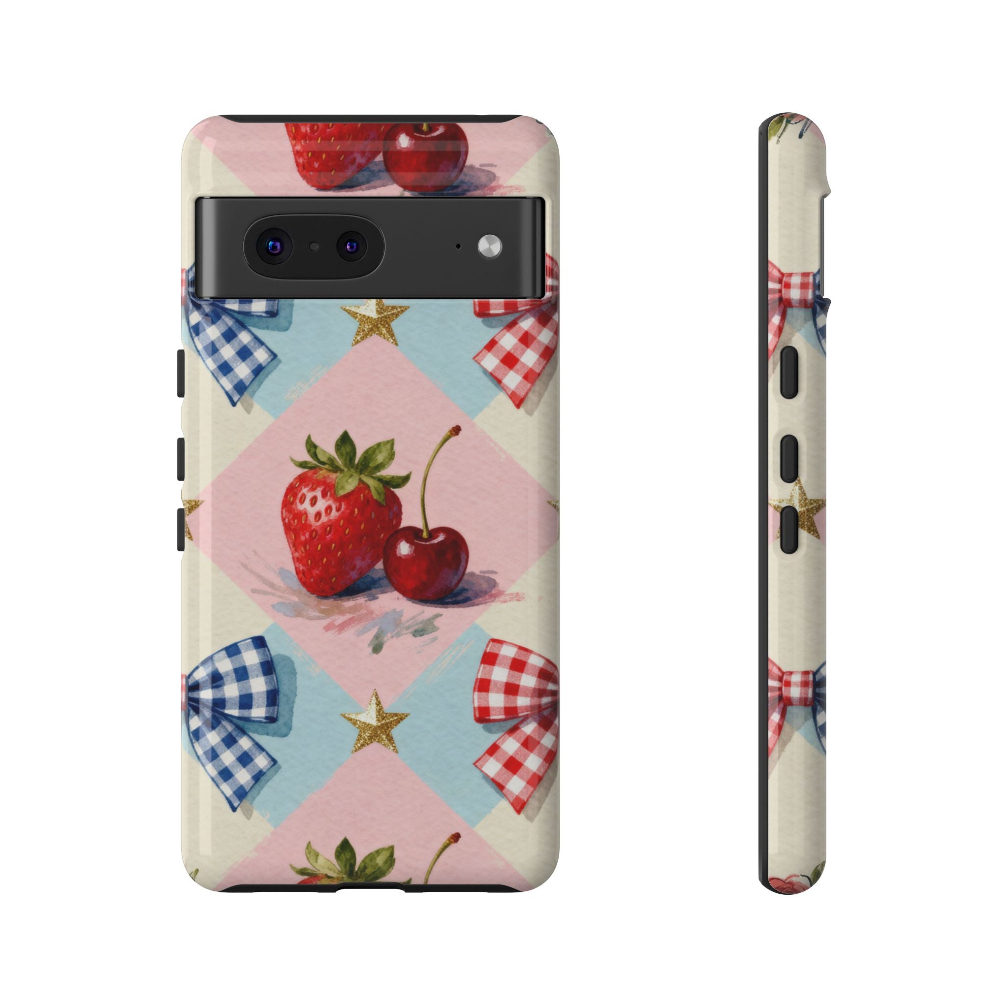 Americana Coquette Cherry Picnic Phone Case Printify