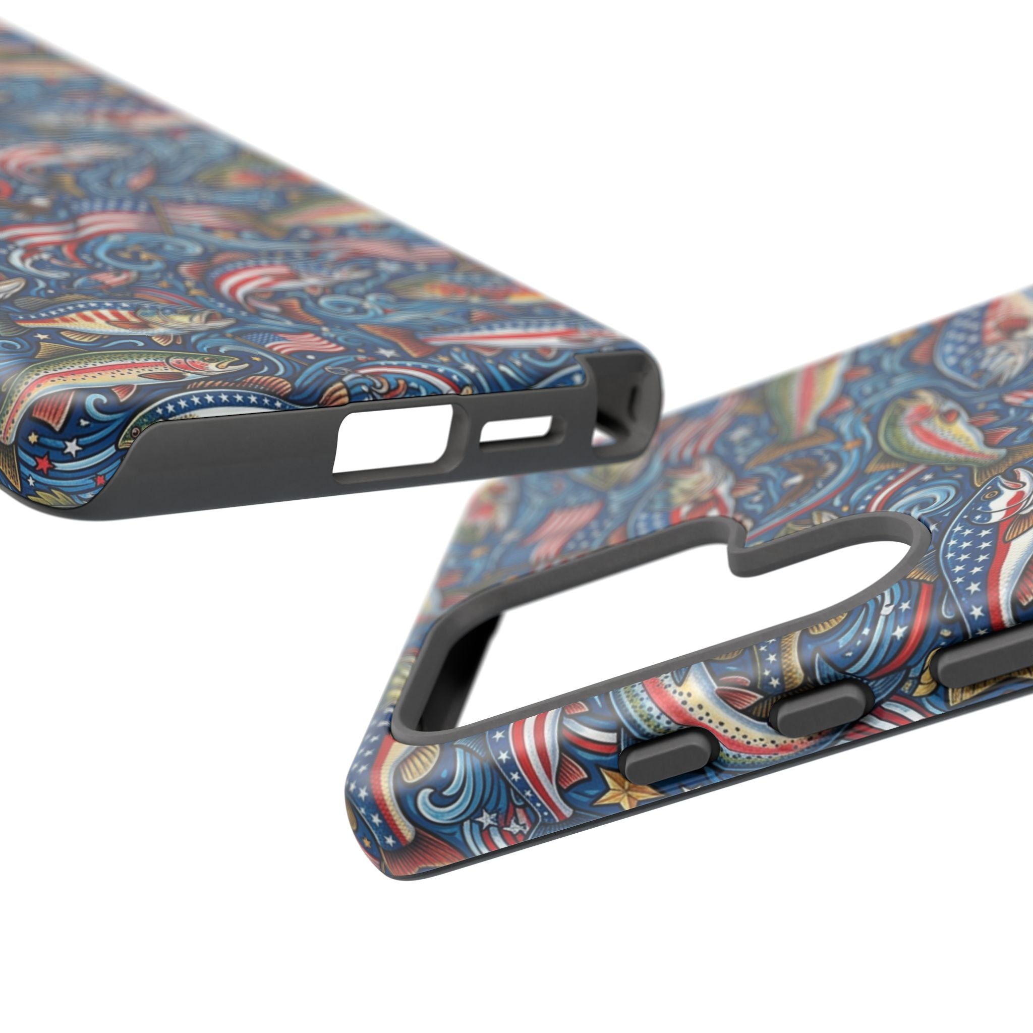 Patriotic Fishing Waters Phone Case Printify