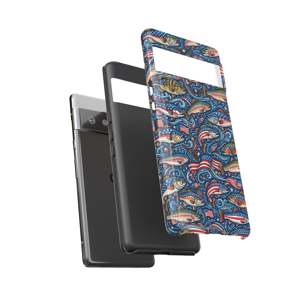 Patriotic Fishing Waters Phone Case Printify
