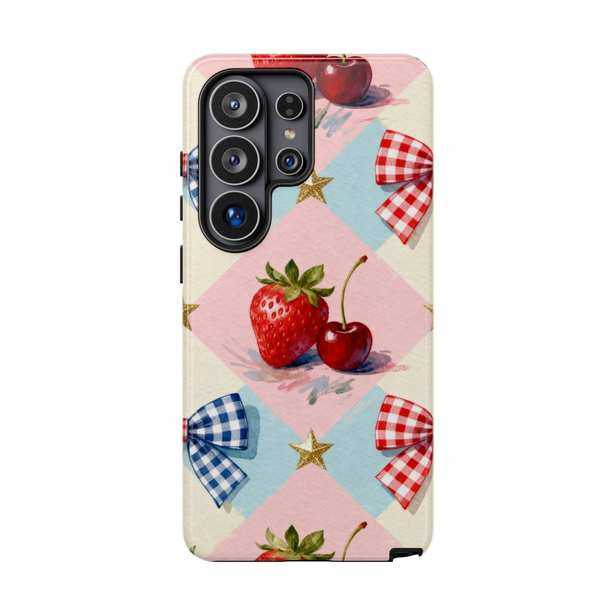 Americana Coquette Cherry Picnic Phone Case Printify