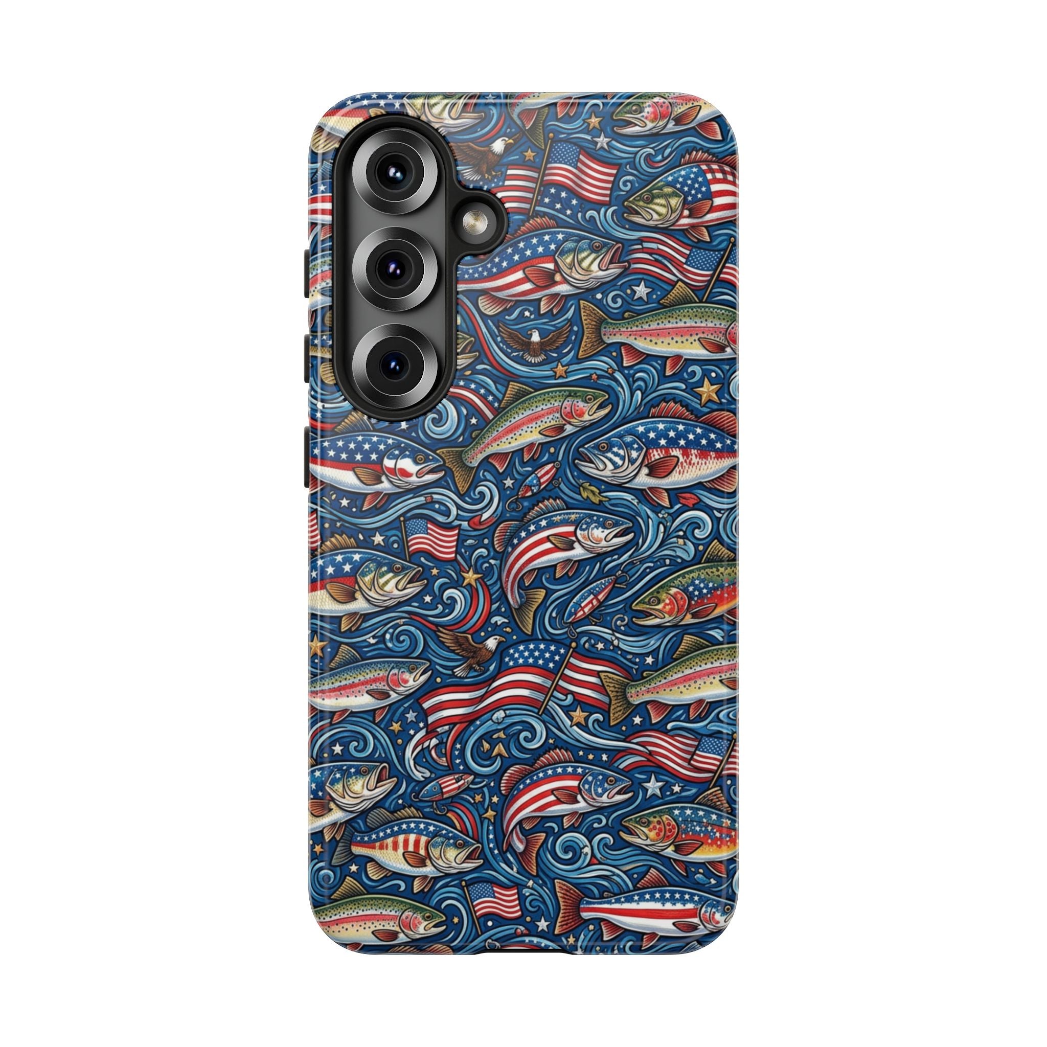 Patriotic Fishing Waters Phone Case Printify
