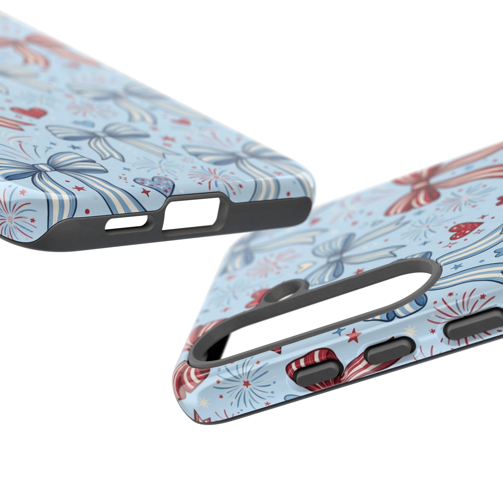 Patriotic Coquette Bows & Fireworks Phone Case Printify