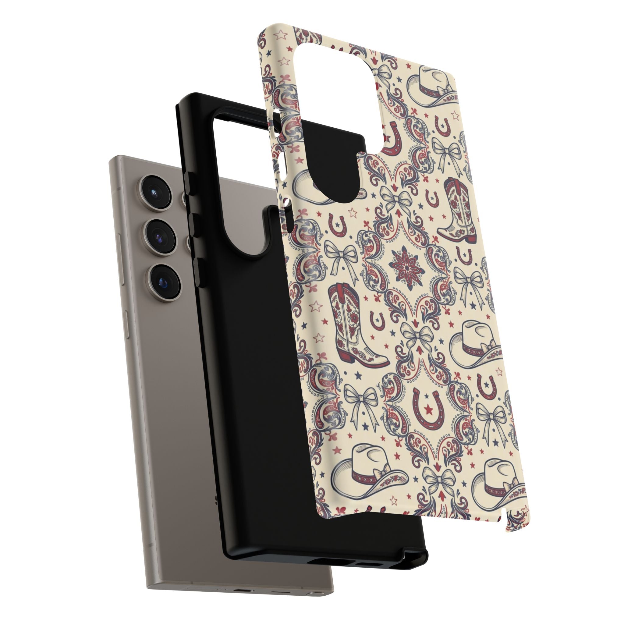 Americana Cowgirl Coquette Phone Case Printify