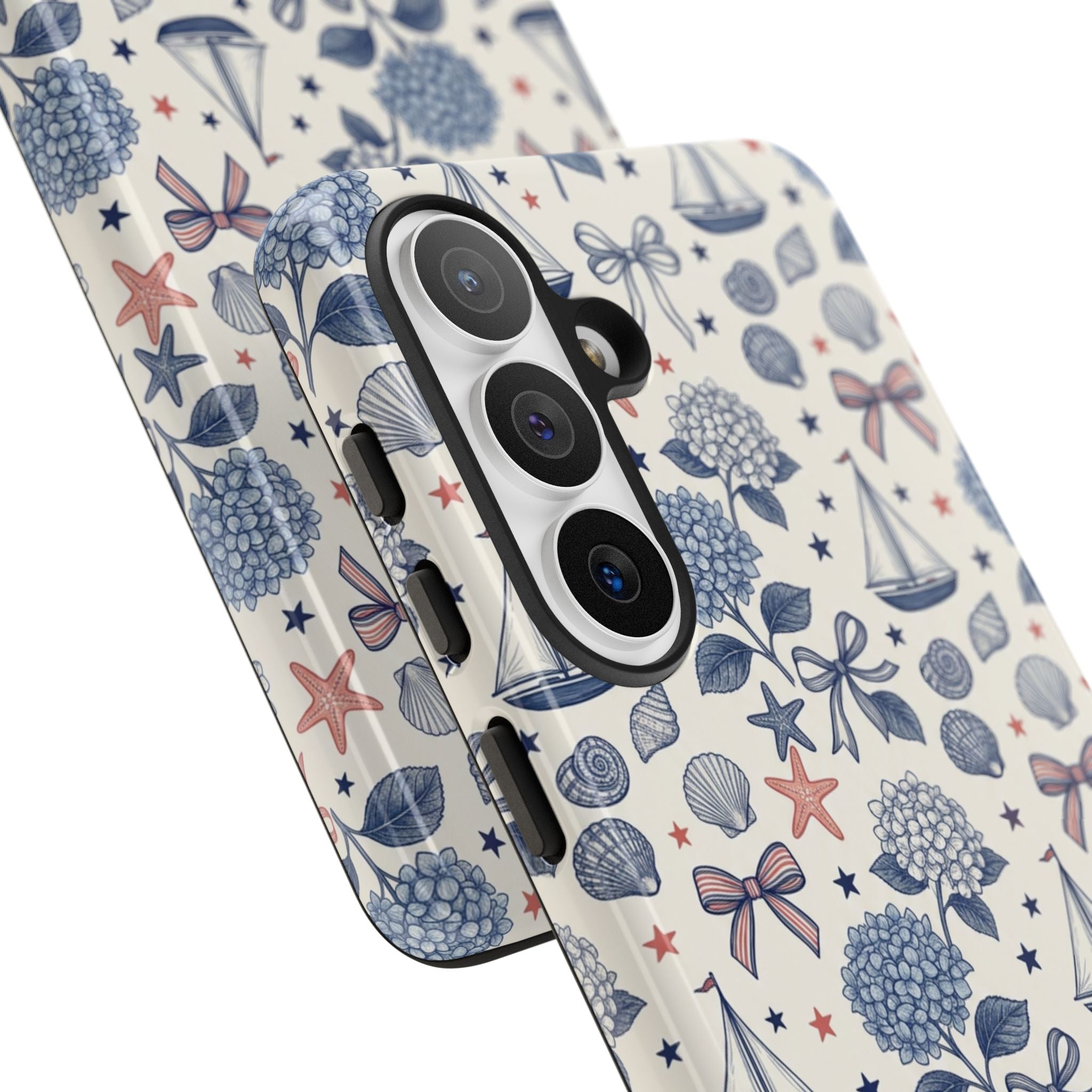 Coastal Americana Hydrangea Phone Case Printify