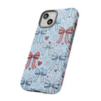 Patriotic Coquette Bows & Fireworks Phone Case Printify