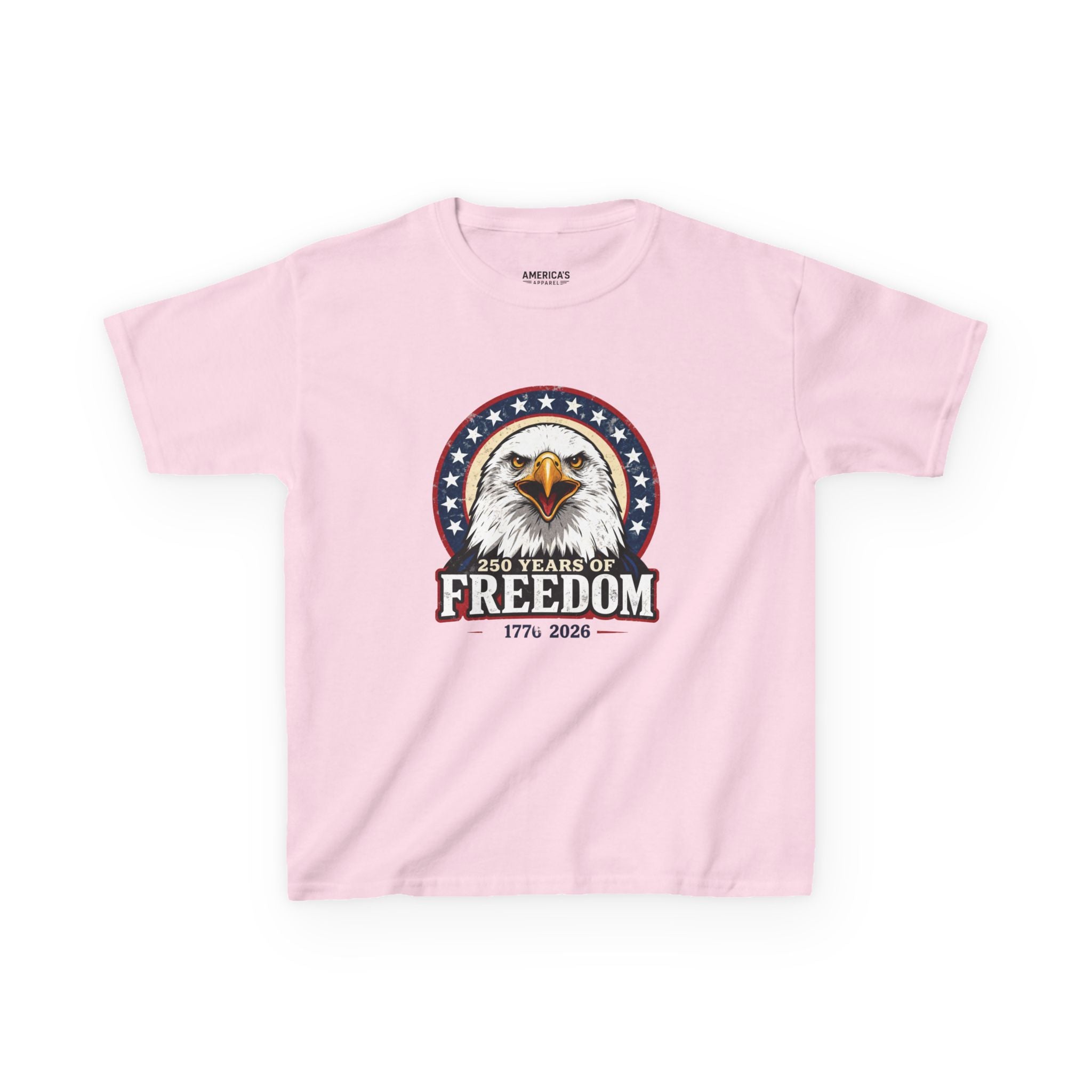 Patriotic Bald Eagle Kids Tee — Freedom Eagle T-Shirt Printify