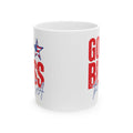 God Bless the USA Ceramic Mug — Patriotic American Flag Coffee Cup (11oz & 15oz)
