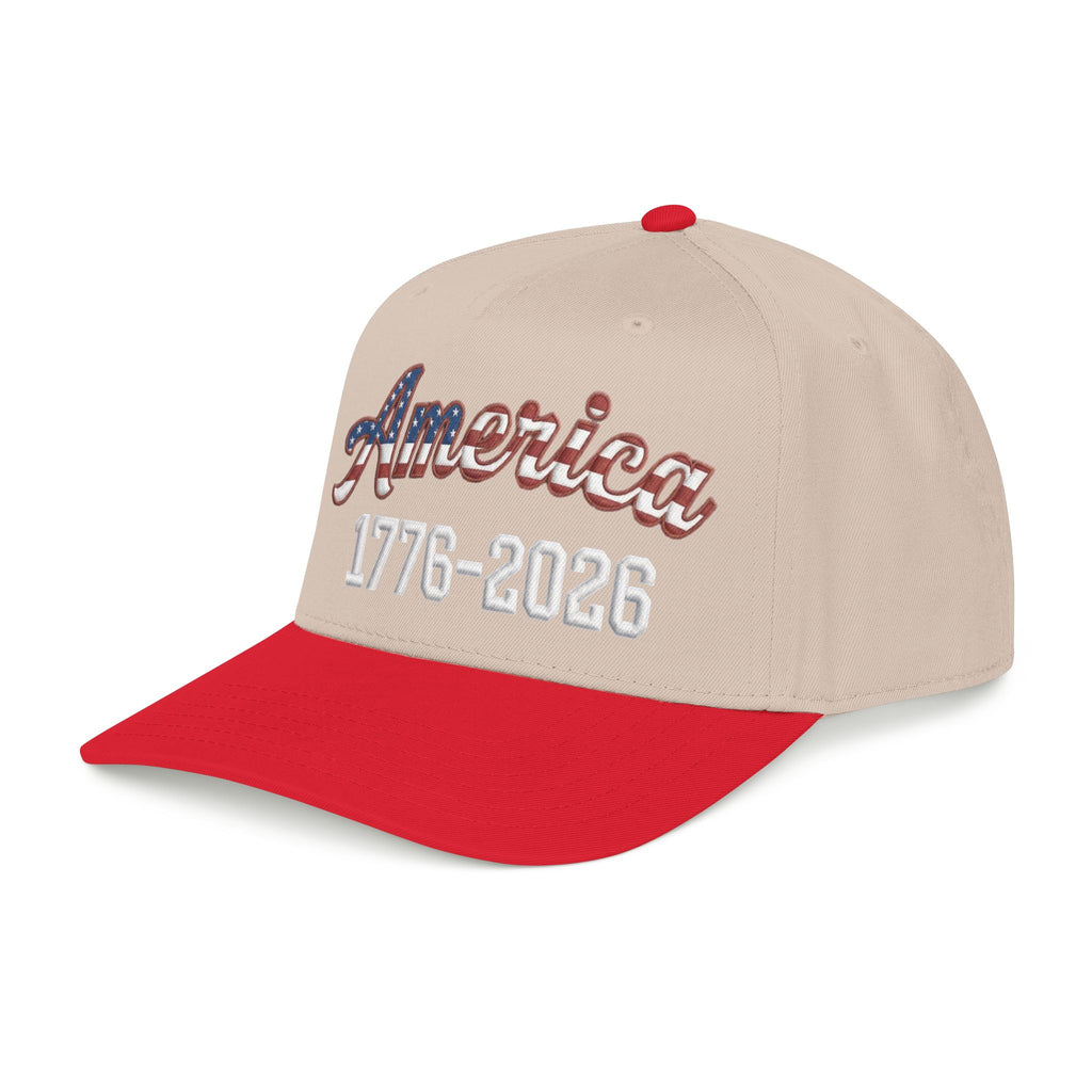 "America 1776–2026" Patriotic Baseball Cap – American Heritage Snapback Hat