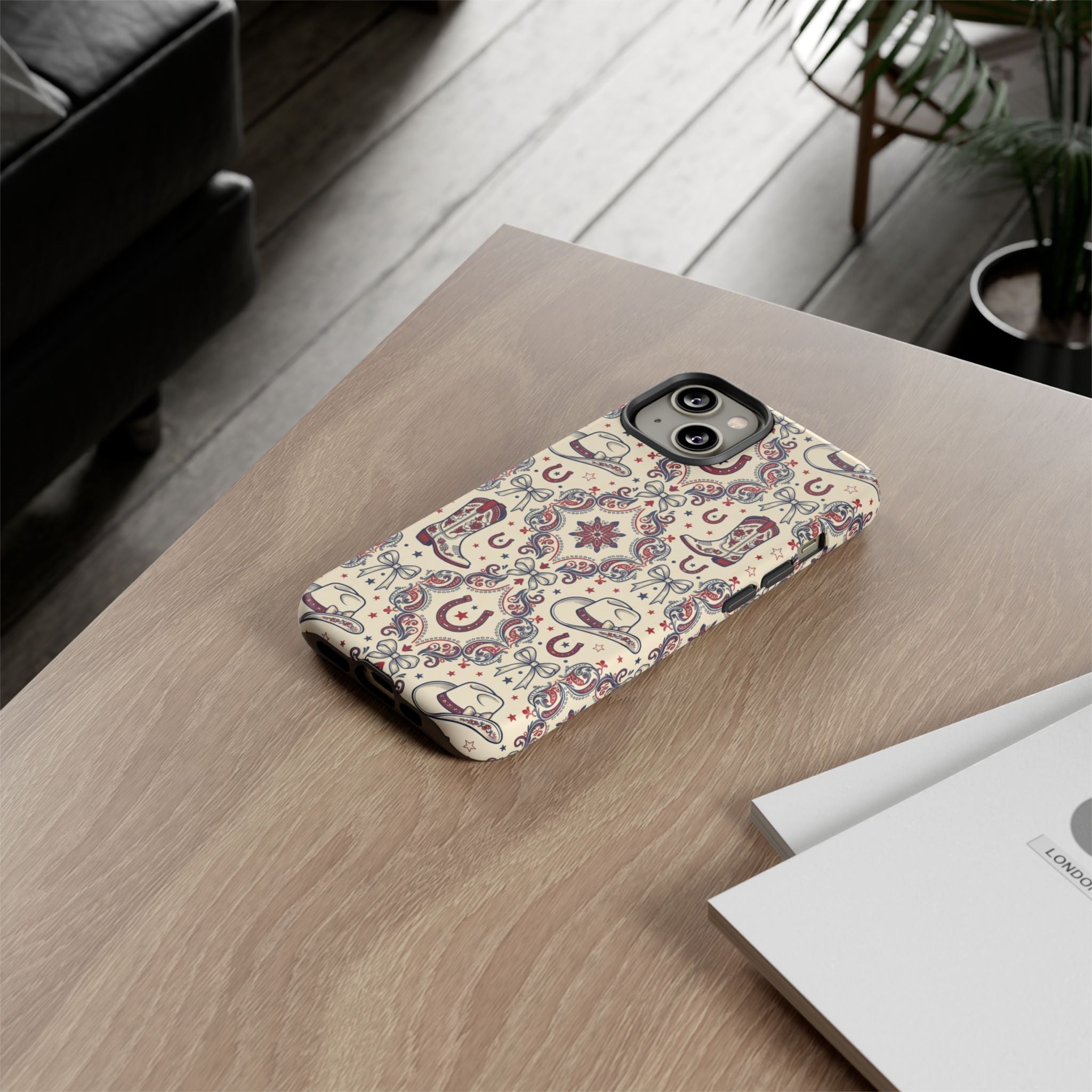 Americana Cowgirl Coquette Phone Case Printify