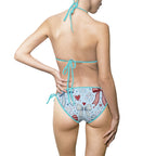 Women's Bikini Swimsuit — Bows & Fireworks Print