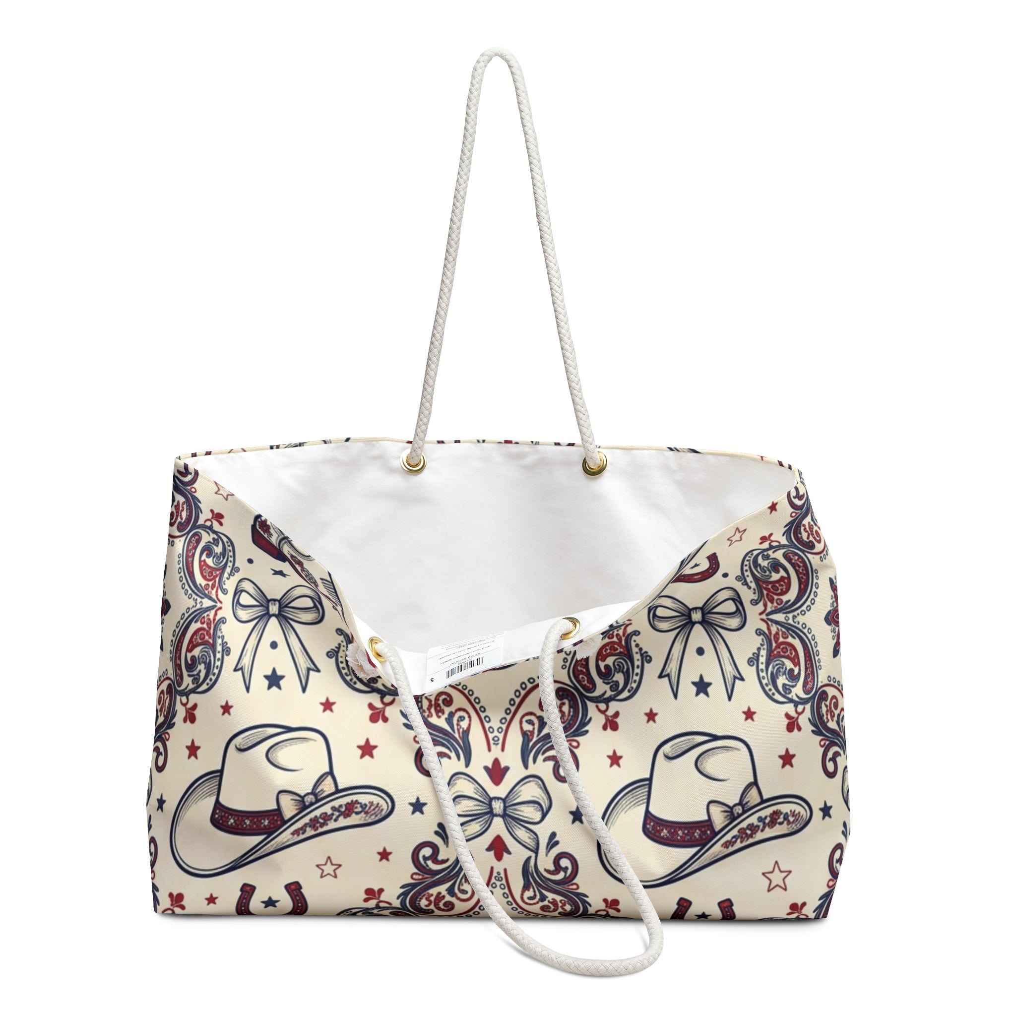 Americana Cowgirl Charm Weekender Tote Printify