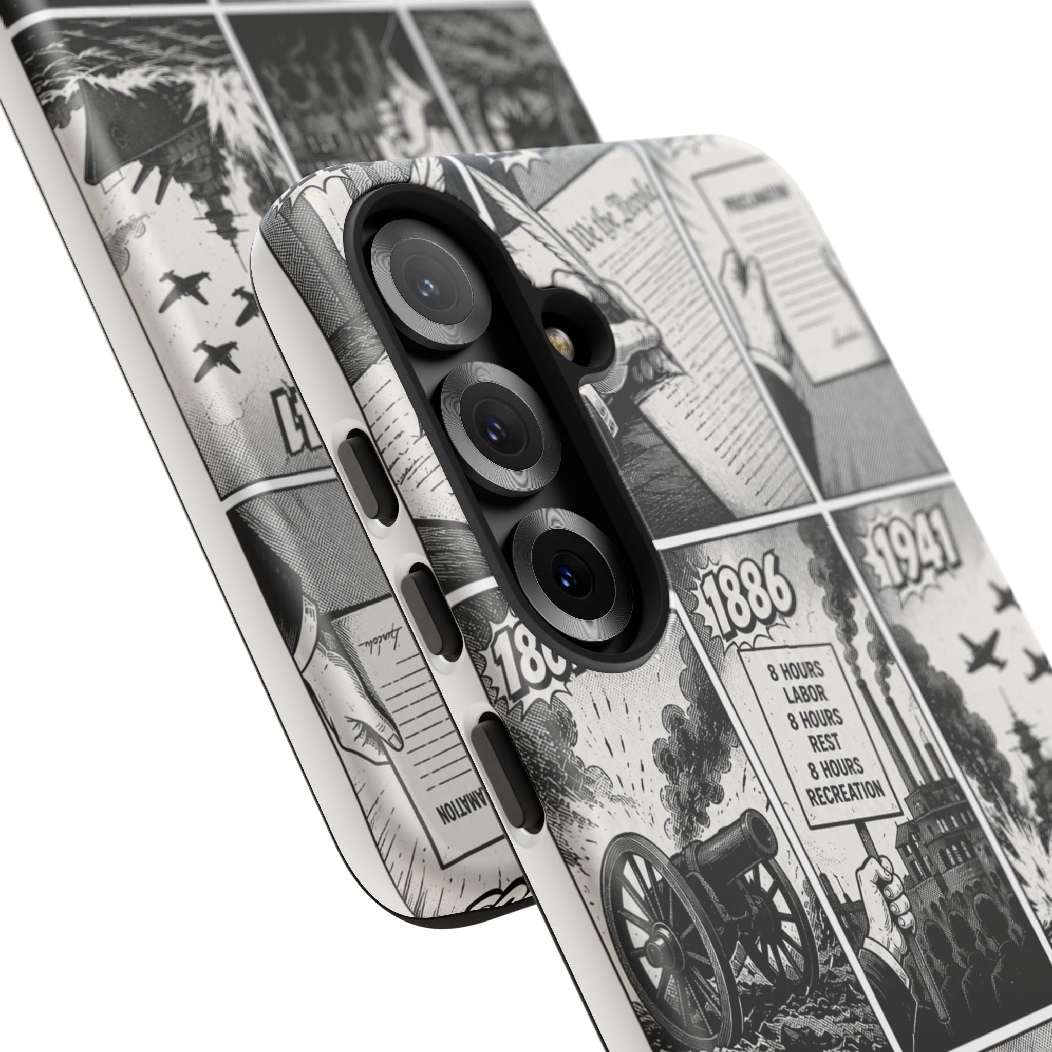 America Through the Ages Comic History Phone Case Printify