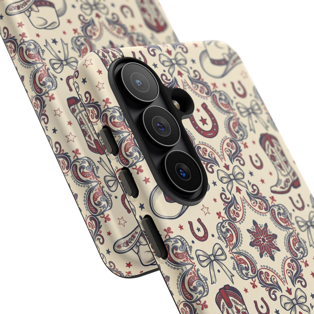 Americana Cowgirl Coquette Phone Case Printify