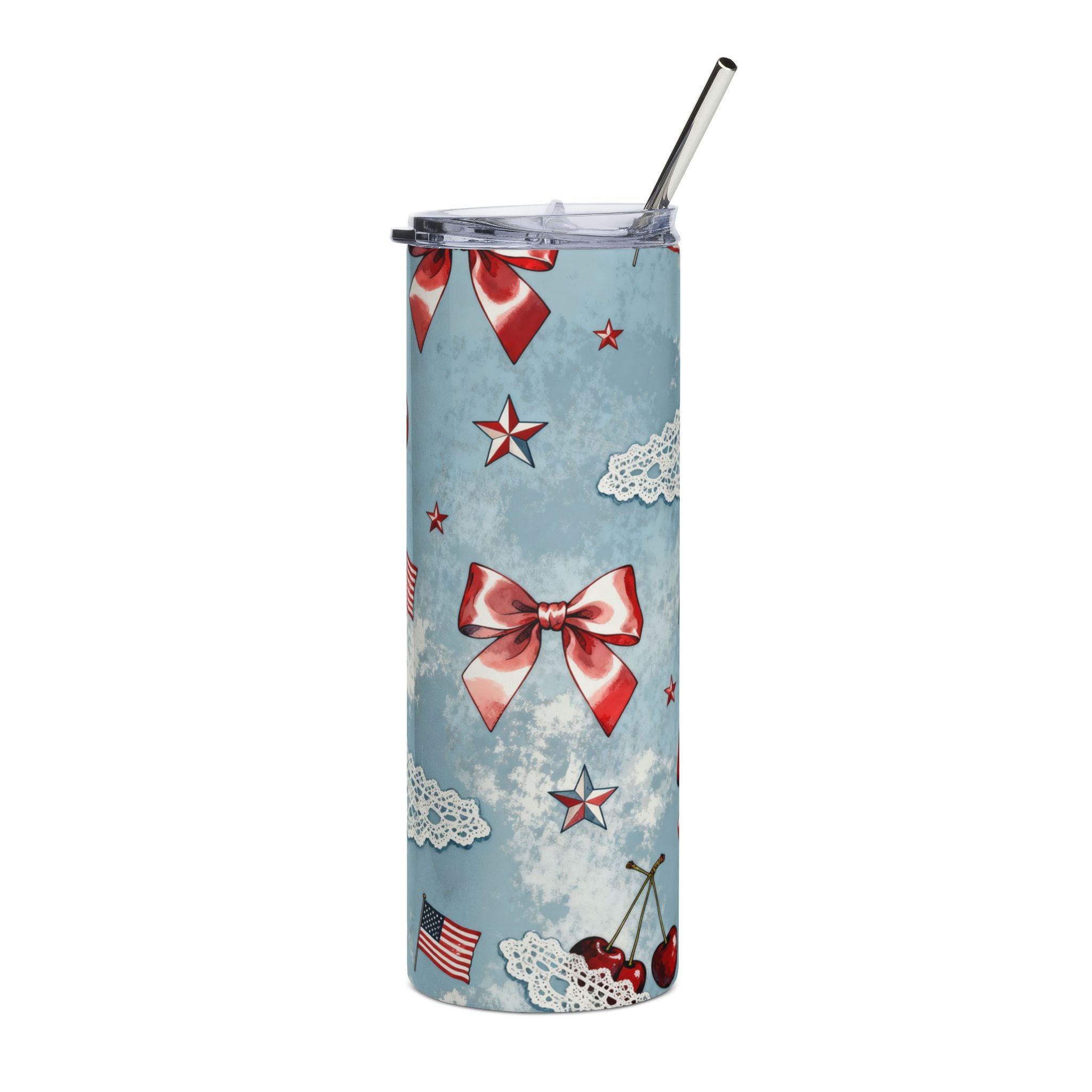 Coquette Americana 20oz Stainless Steel Tumbler Printify