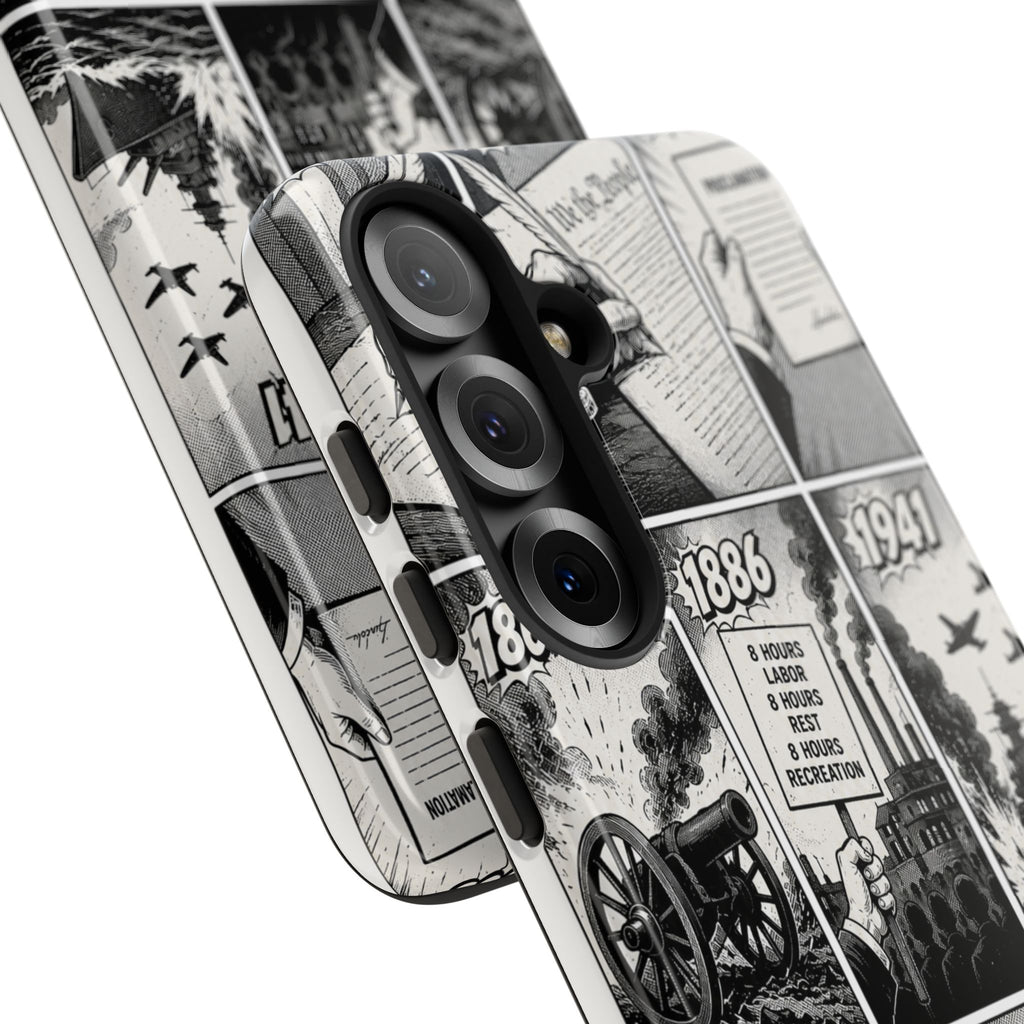 America Through the Ages Comic History Phone Case Printify