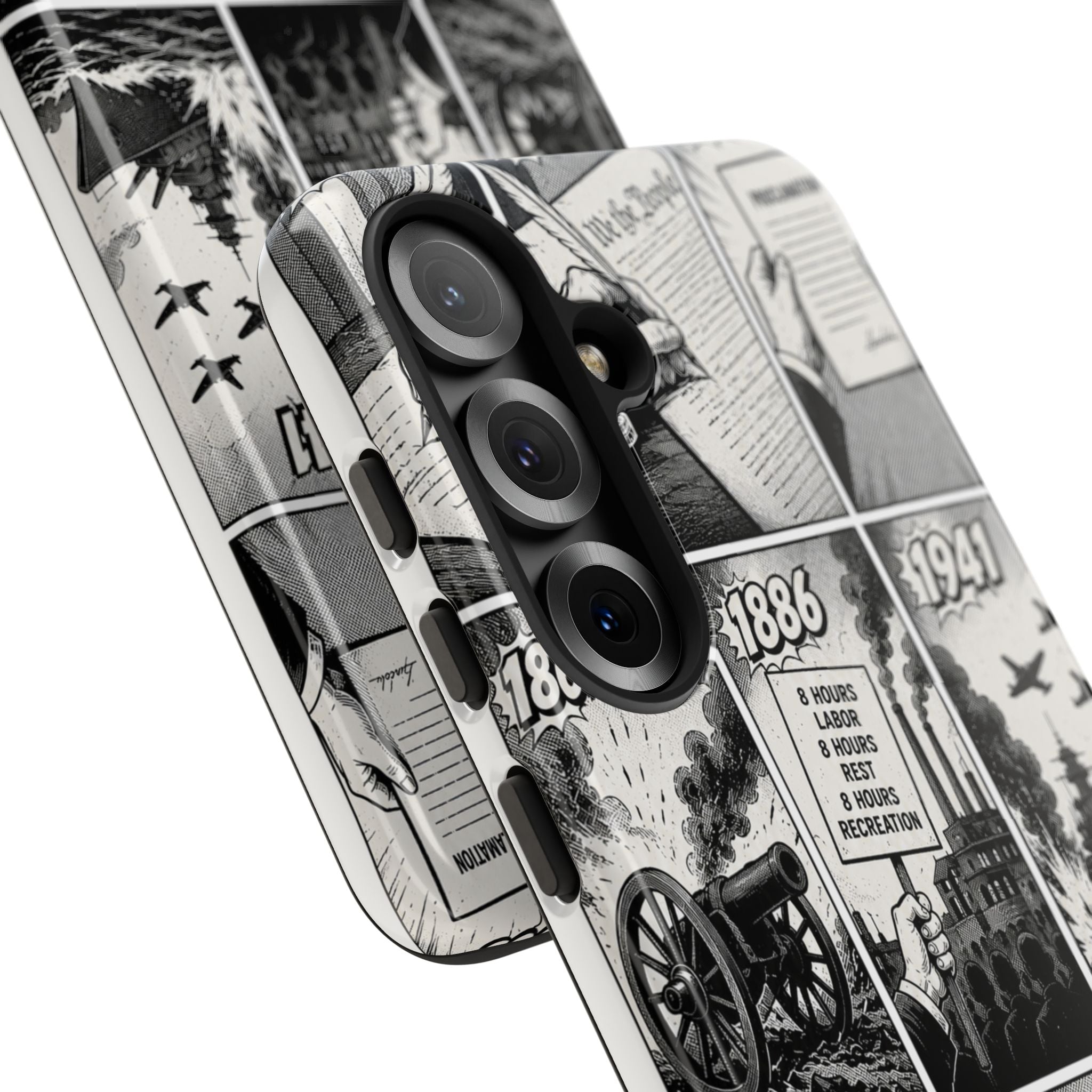America Through the Ages Comic History Phone Case Printify