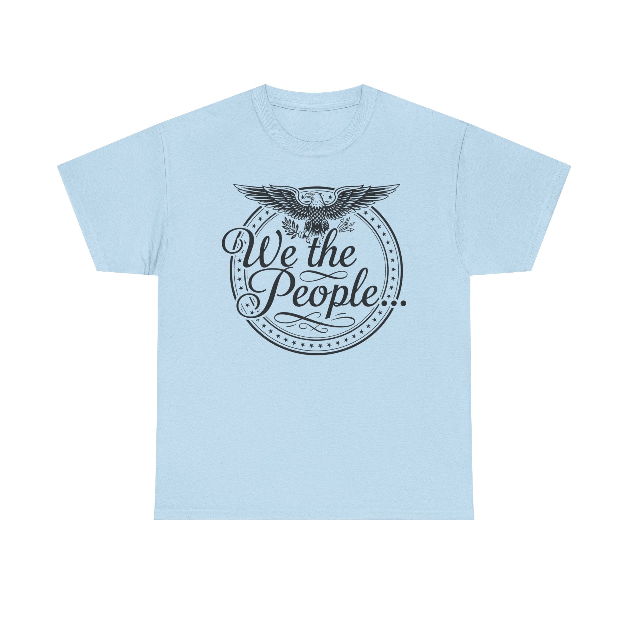 We The People Patriotic Seal T-Shirt – Light Colors Unisex Heavy Cotton Tee