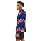 Stars & Stripes Bluegill Performance Hoodie – Patriotic Fishing Hooded Shirt Printify