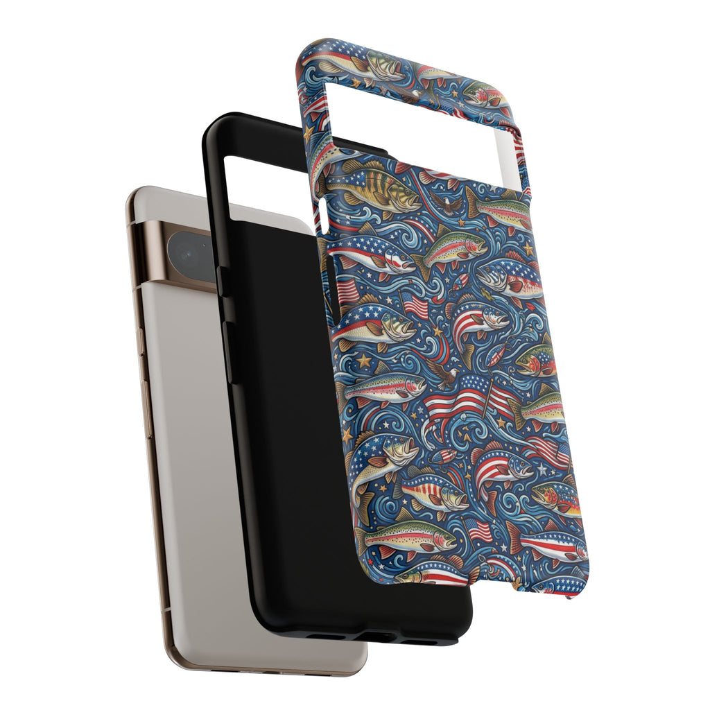 Patriotic Fishing Waters Phone Case Printify
