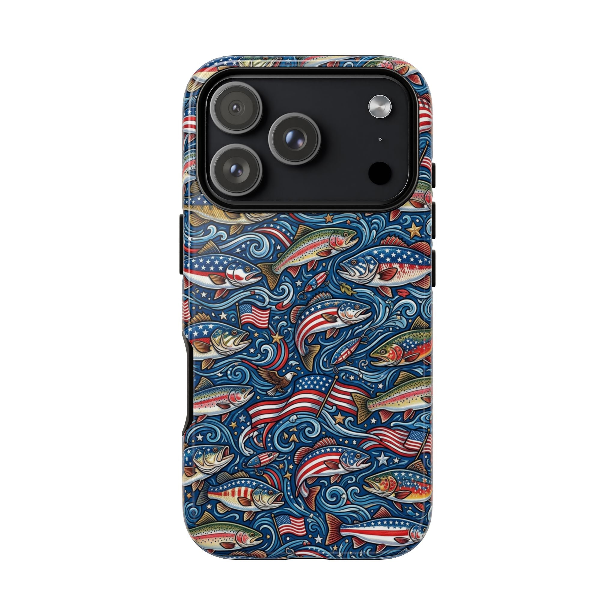 Patriotic Fishing Waters Phone Case Printify