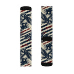 Freedom Eagle Crew Socks – Vintage Patriotic American Eagle Socks Printify