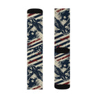 Freedom Eagle Crew Socks – Vintage Patriotic American Eagle Socks Printify