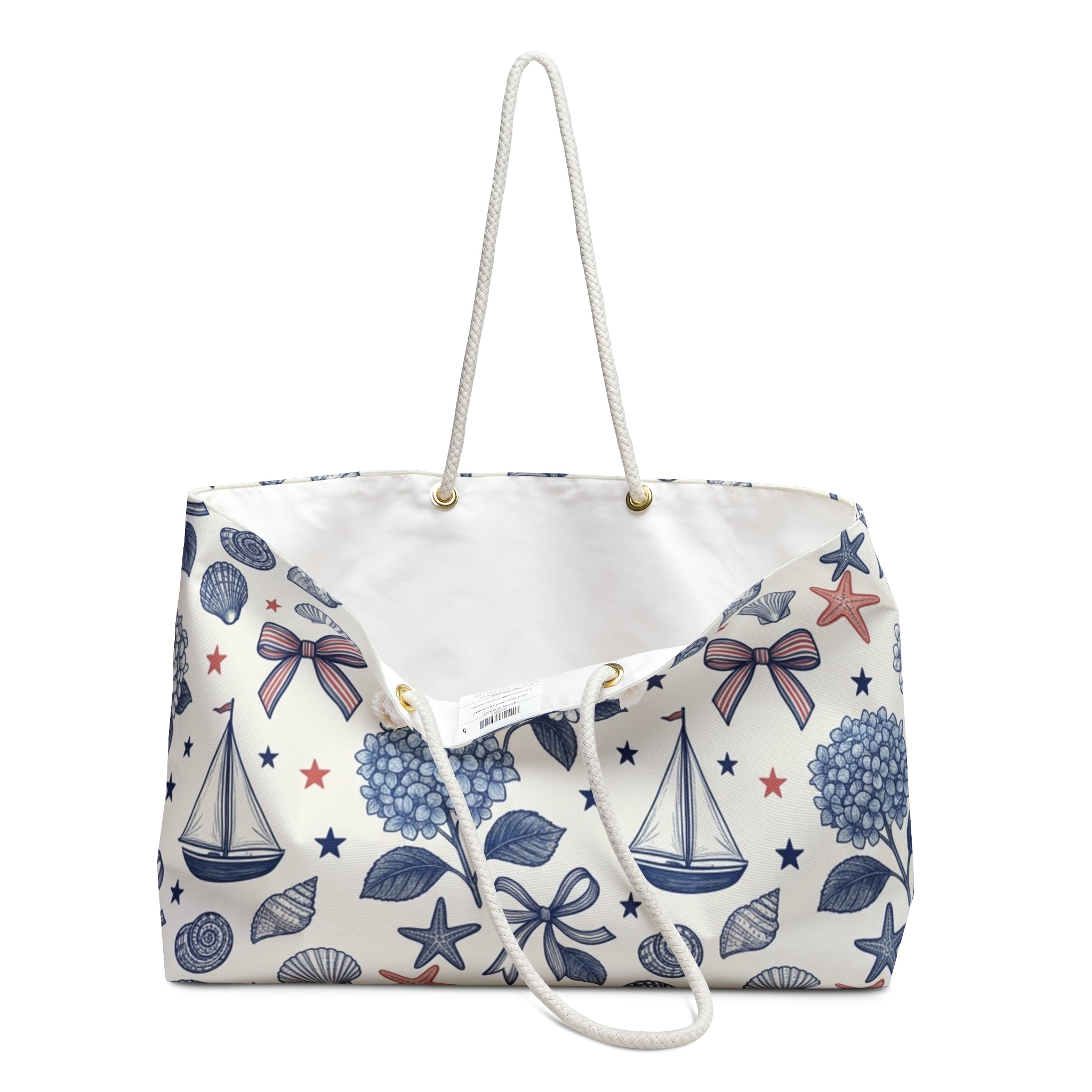 Coastal Hydrangea Americana Weekender Tote Printify