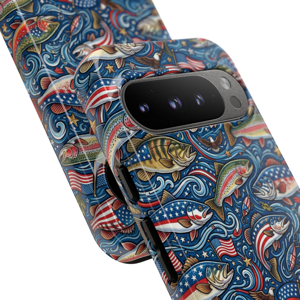 Patriotic Fishing Waters Phone Case Printify