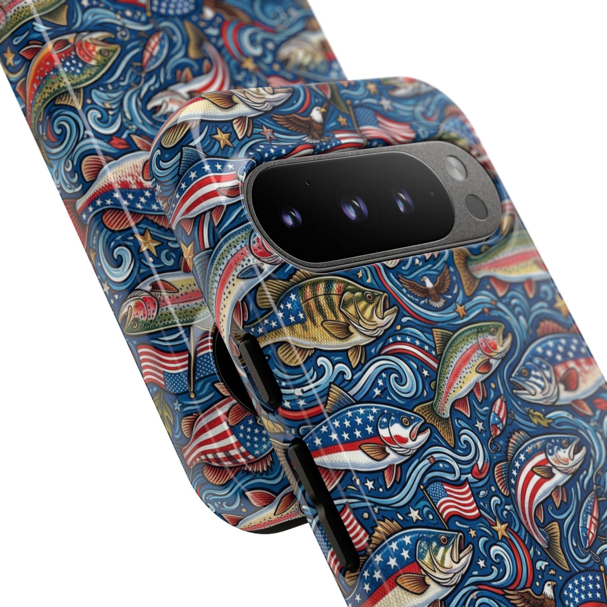 Patriotic Fishing Waters Phone Case Printify