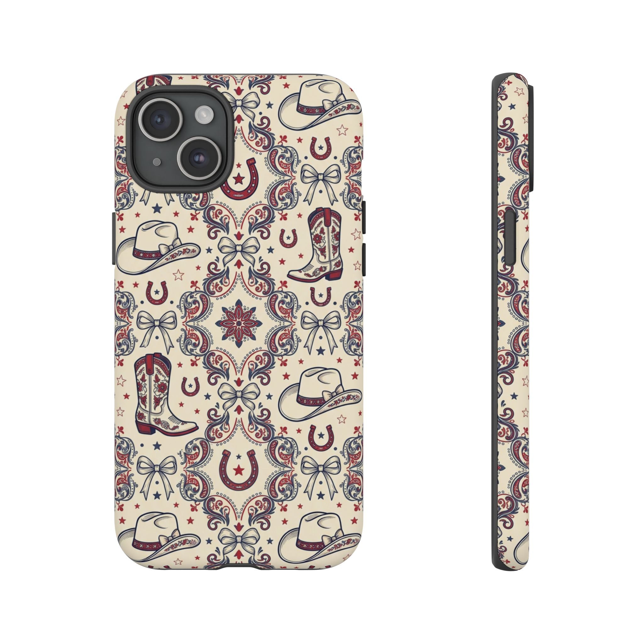 Americana Cowgirl Coquette Phone Case Printify