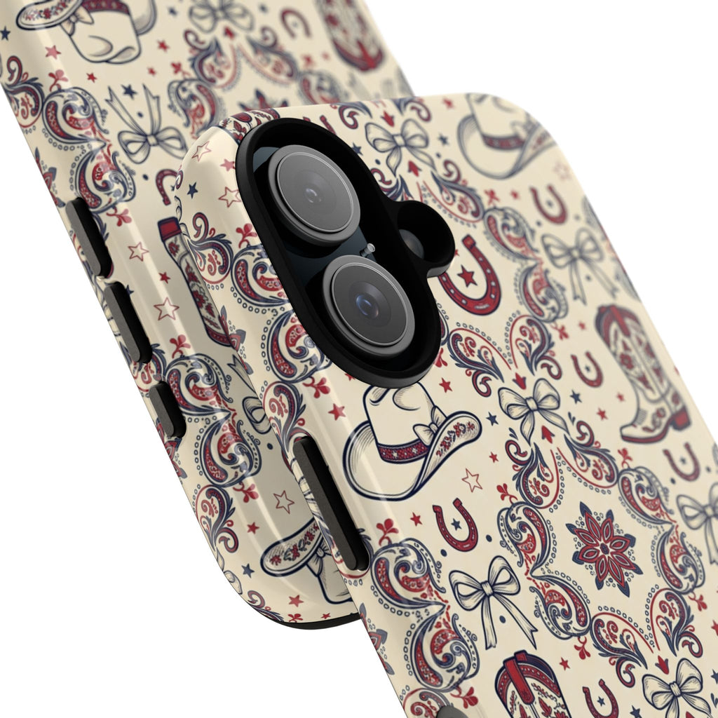 Americana Cowgirl Coquette Phone Case Printify