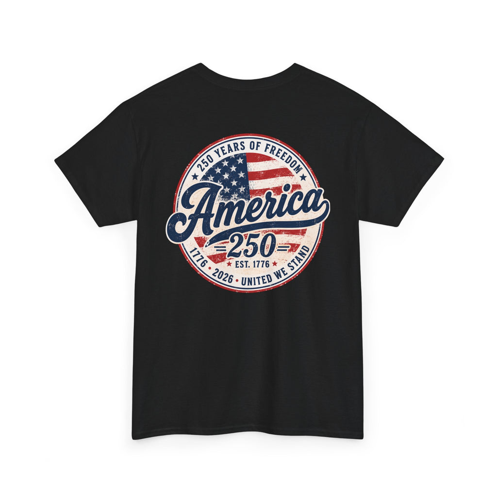America 250 Anniversary Tee — Patriotic 250 Years of Freedom T-Shirt Printify