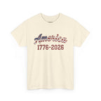 "America 1776–2026" Patriotic Unisex Cotton T-Shirt Printify