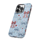 Patriotic Coquette Bows & Fireworks Phone Case Printify