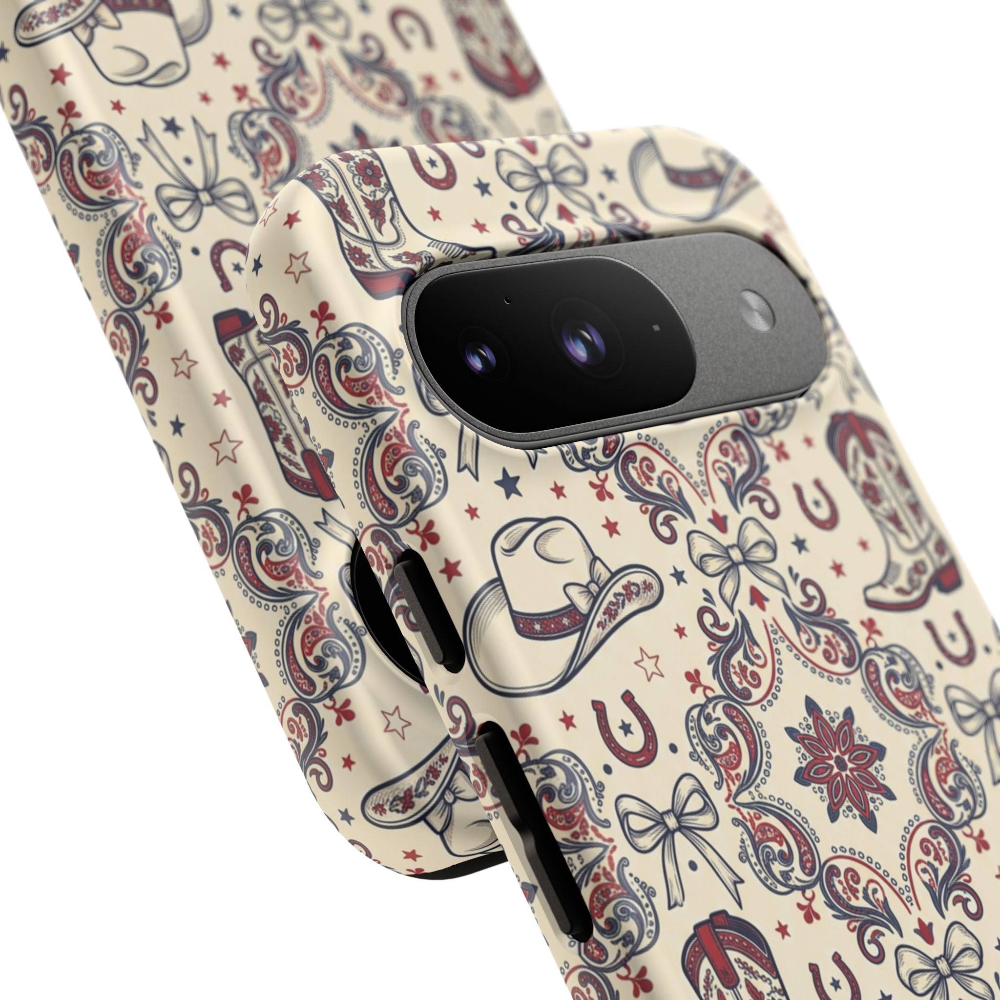 Americana Cowgirl Coquette Phone Case Printify