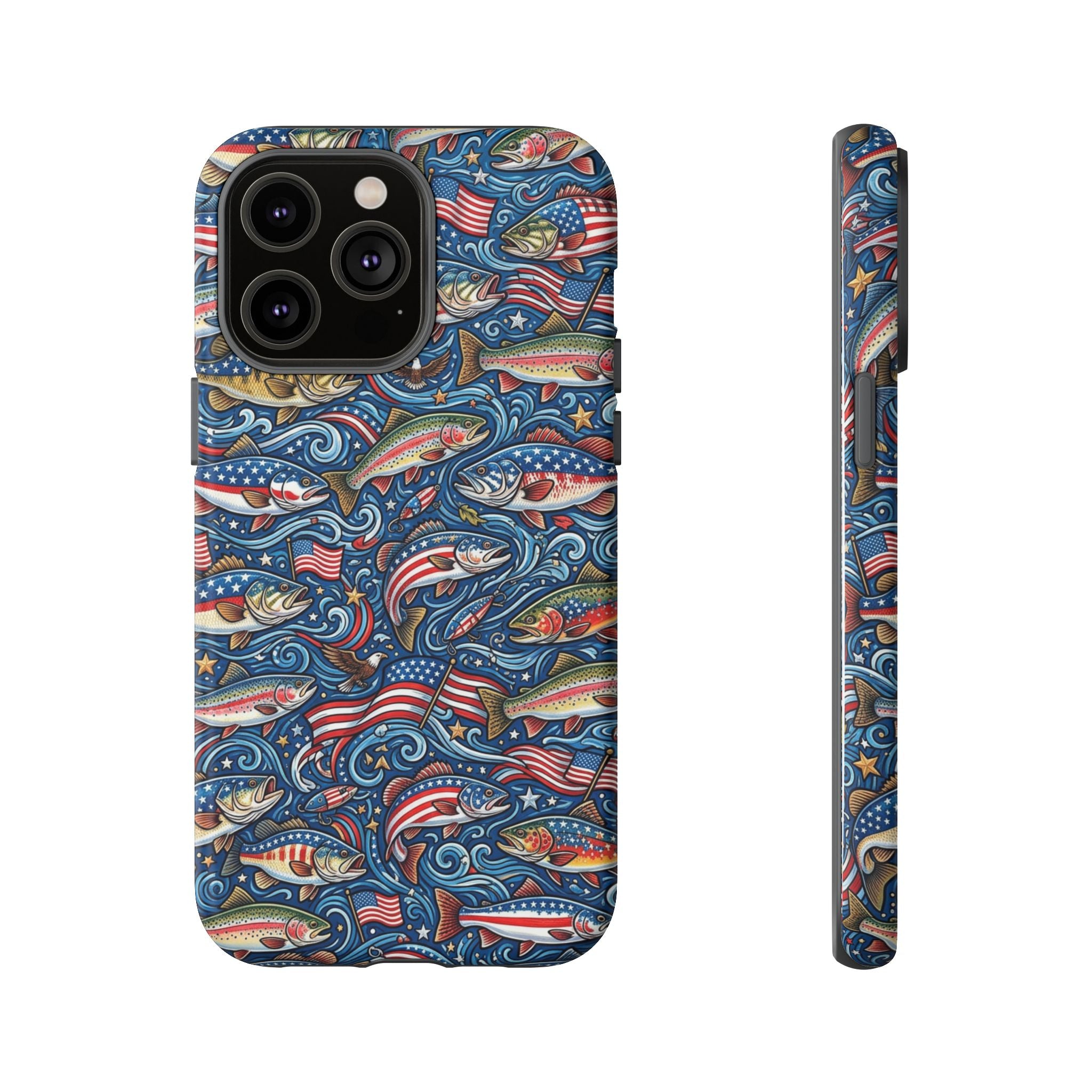 Patriotic Fishing Waters Phone Case Printify