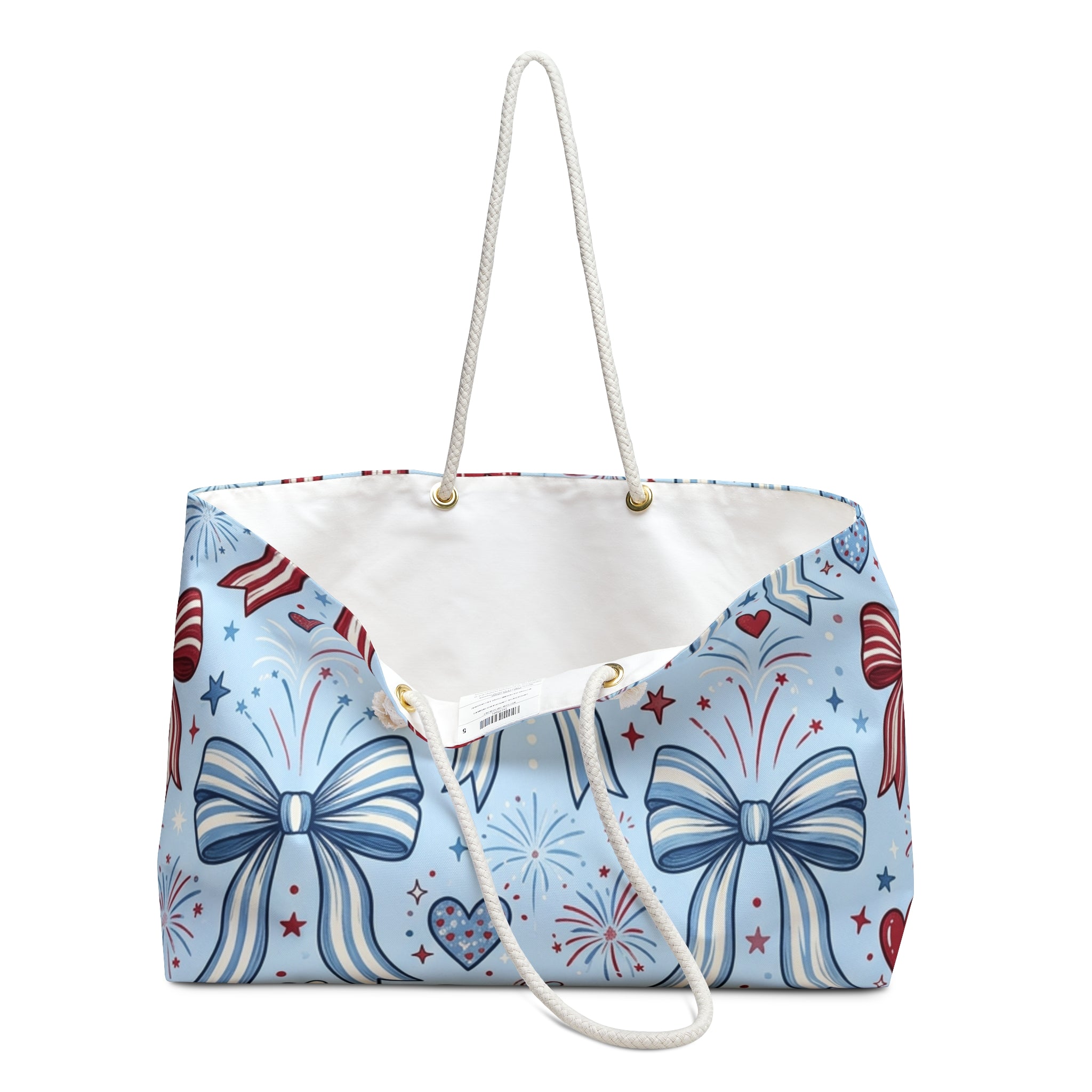 Liberty Bows & Fireworks Weekender Tote Printify