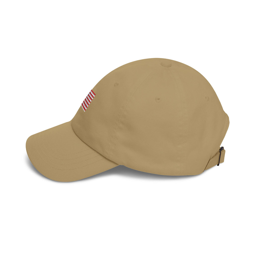 Embroidered American Flag Dad Cap — Classic Patriotic Baseball Hat Printify